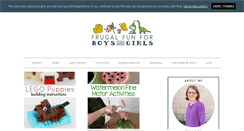 Desktop Screenshot of frugalfun4boys.com