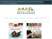 Tablet Screenshot of frugalfun4boys.com